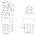 Affichage de segment de 0,28 pouce 1 chiffre 7 (GNS-2811Ax-Bx)